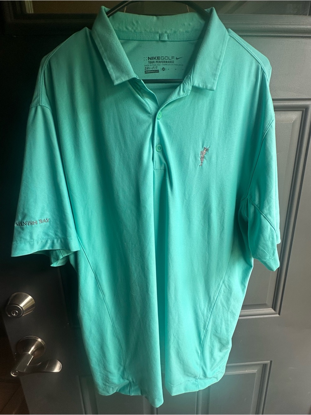 Nike Men's Polo Shirt - Aqua/Turquoise